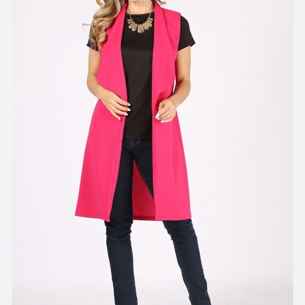 New JOIE LONG Women's Vest Women Taupe Vest
